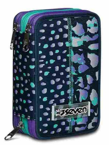 Astuccio scuola Seven 3 zip Ziply
